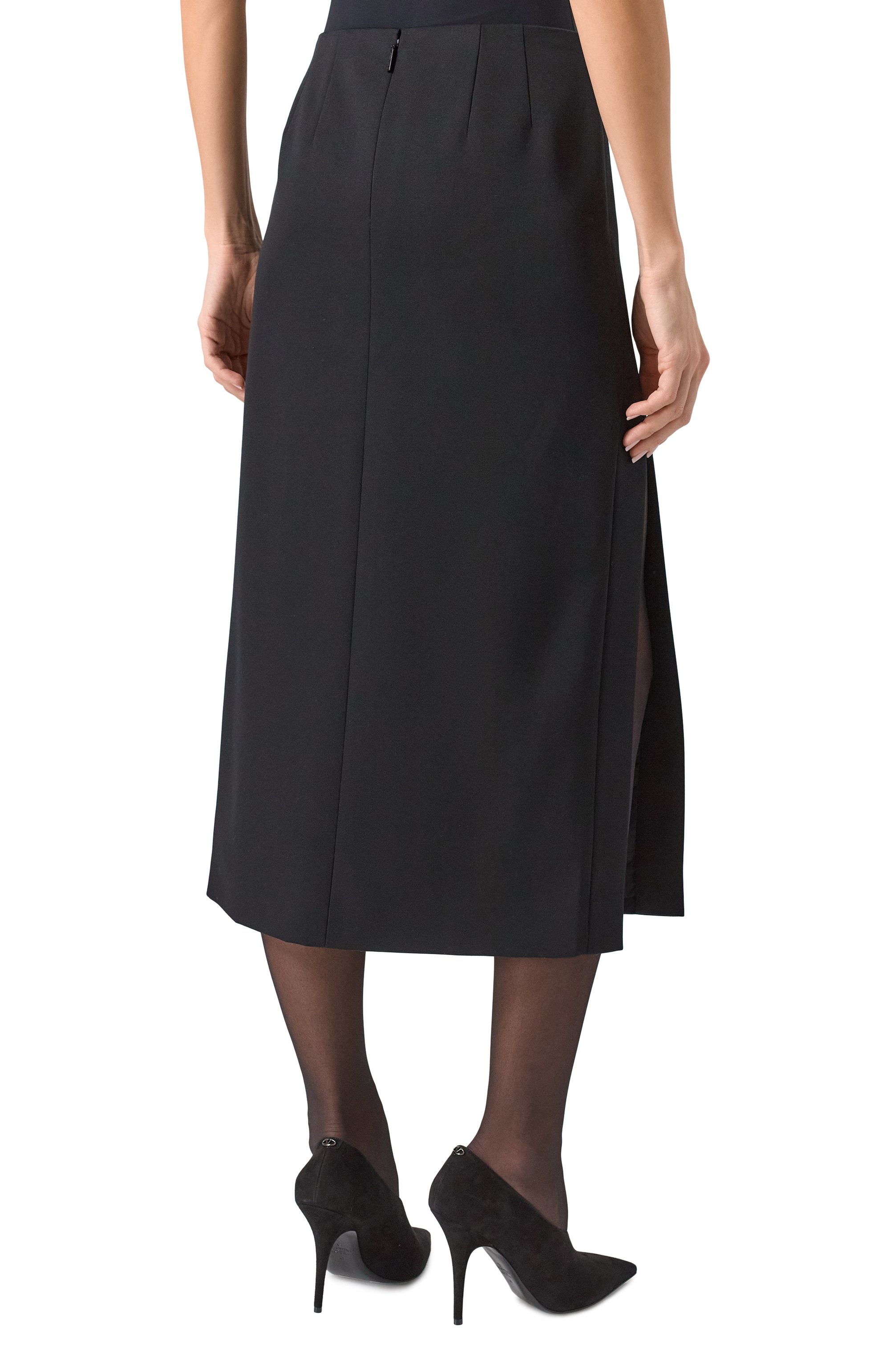 Шерстяная юбка VALENTINO, арт. 5B0RAC4488J, фото 4