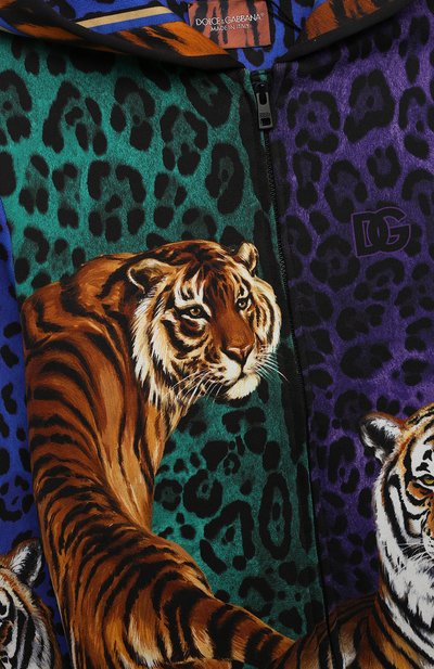 Хлопковая толстовка DOLCE & GABBANA разноцветного цвета по цене 44250 руб., арт. L4SW24/G7C0N/2-6, фото 3 Хлопковая толстовка DOLCE & GABBANA, арт. L4SW24/G7C0N/2-6, фото 3