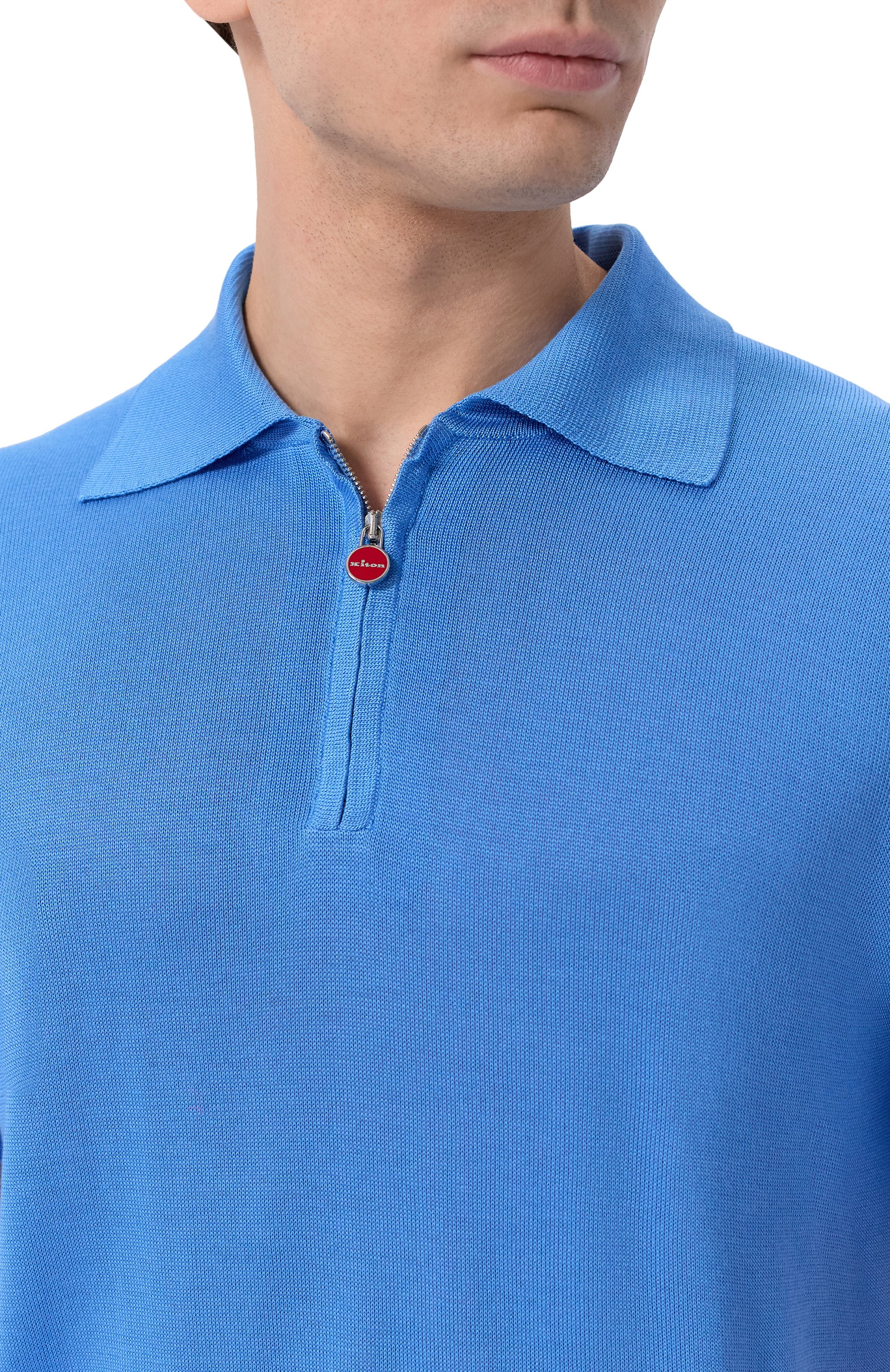 Шелковое поло KITON, арт. UMK0851, фото 5