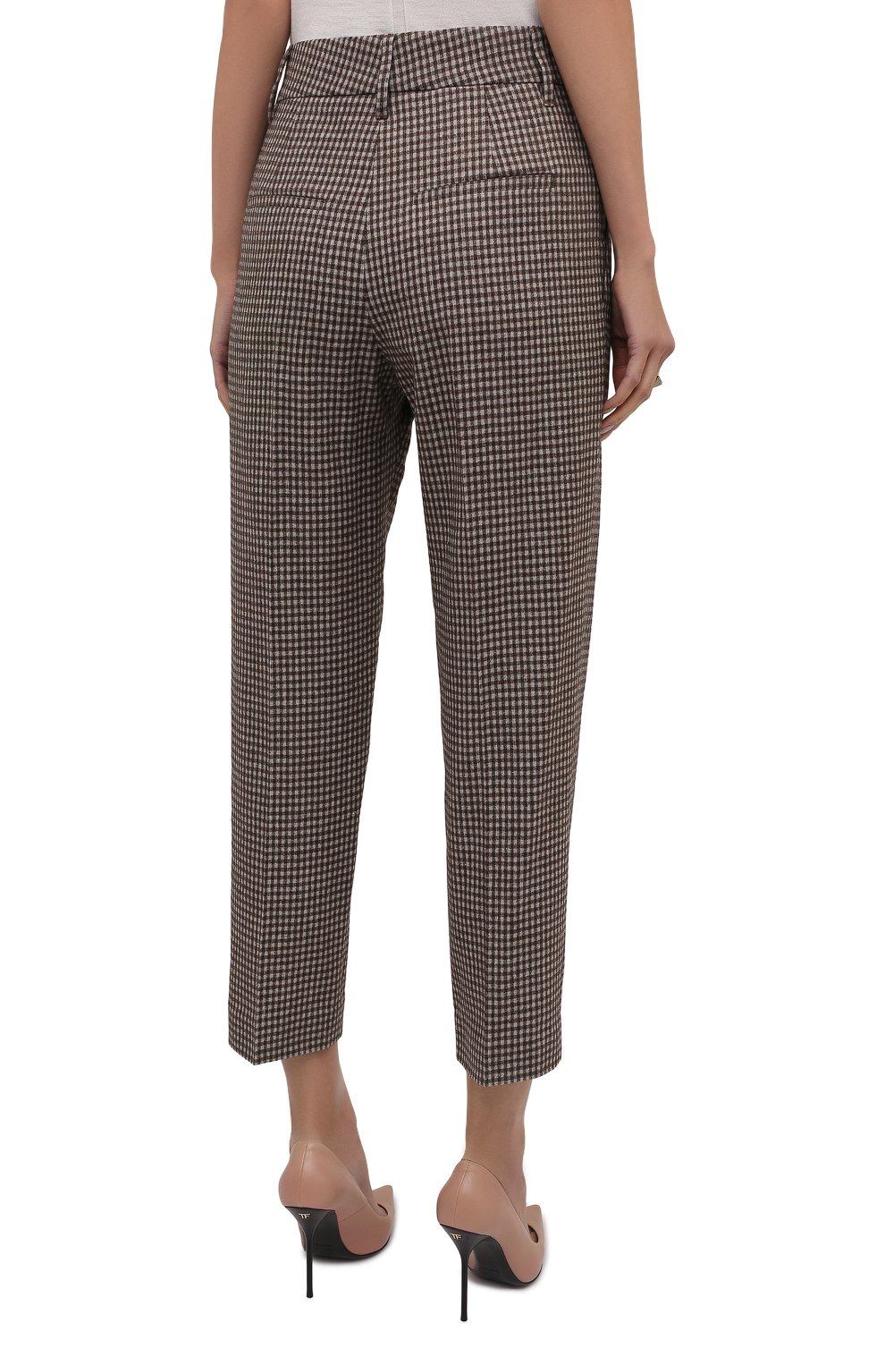 Брюки из шерсти и шелка BRUNELLO CUCINELLI, арт. MB044P7877, фото 4