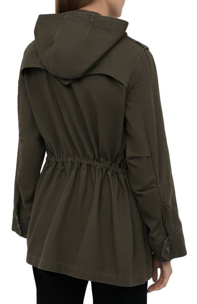 Хлопковая парка ZADIG AND VOLTAIRE хаки цвета по цене 57450 руб., арт. SKCD2903F, фото 4 Хлопковая парка ZADIG AND VOLTAIRE, арт. SKCD2903F, фото 4
