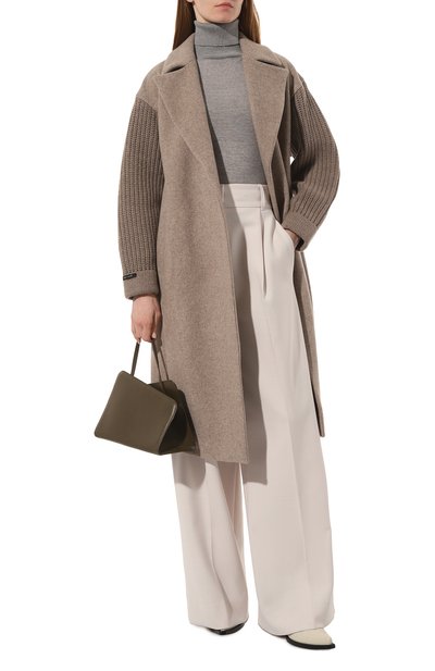 Пальто из шерсти и кашемира MANZONI24, арт. 23M523-DB4X, фото 2