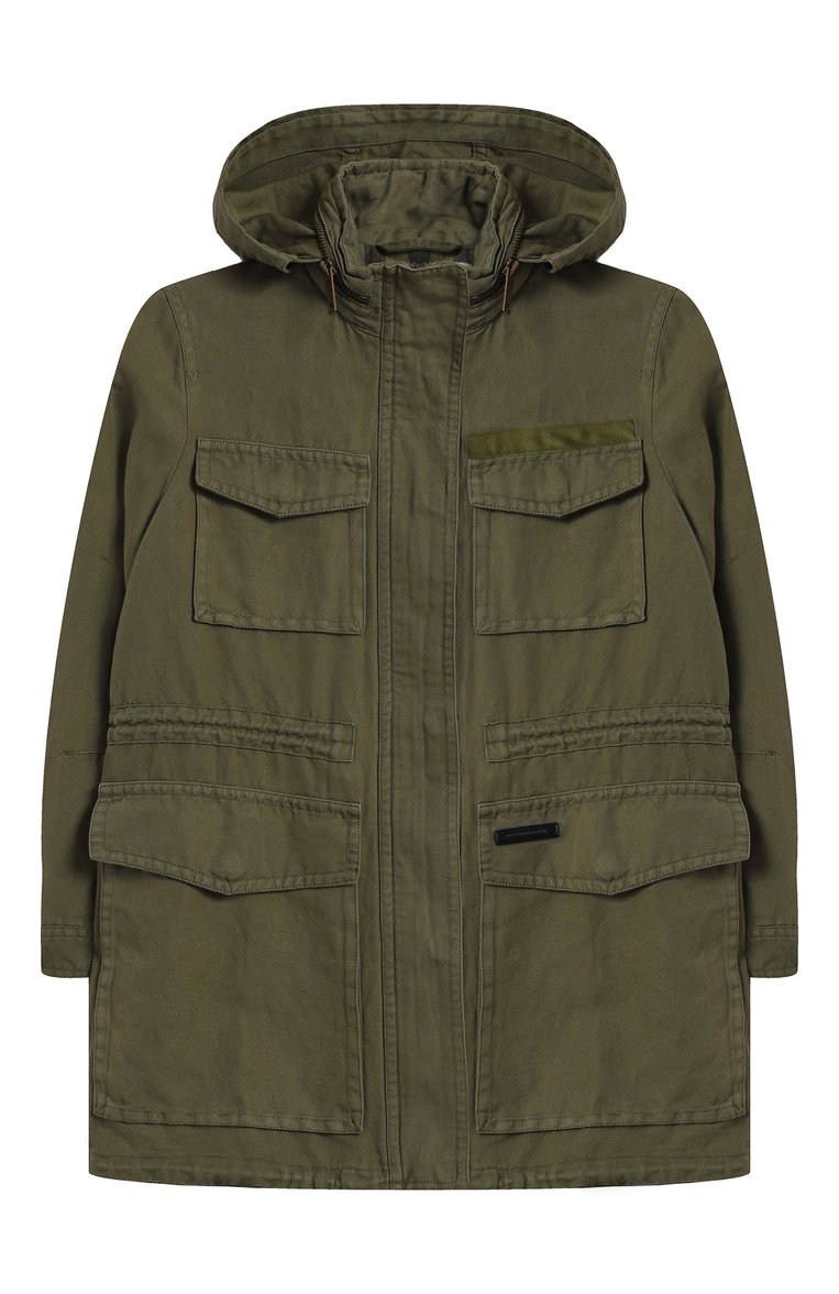 Парка из хлопка и льна BURBERRY, арт. 4048500, фото 1
