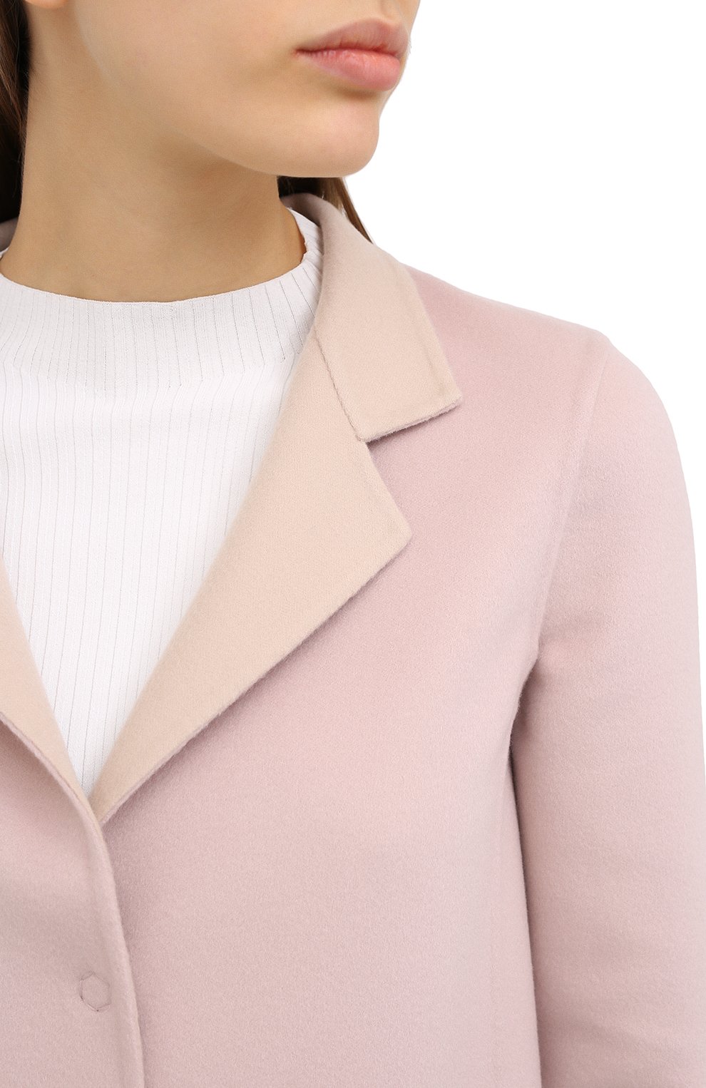 Пальто из шерсти и кашемира MANZONI24, арт. 20M557-DB1/38-46, фото 6