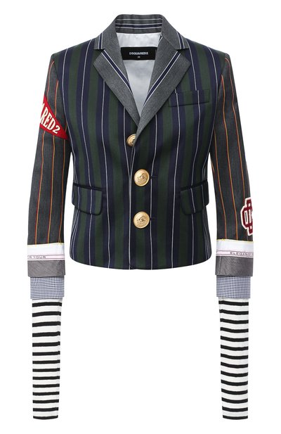 Женский жакет из шерсти и хлопка DSQUARED2, арт. S75BN0754/S52988