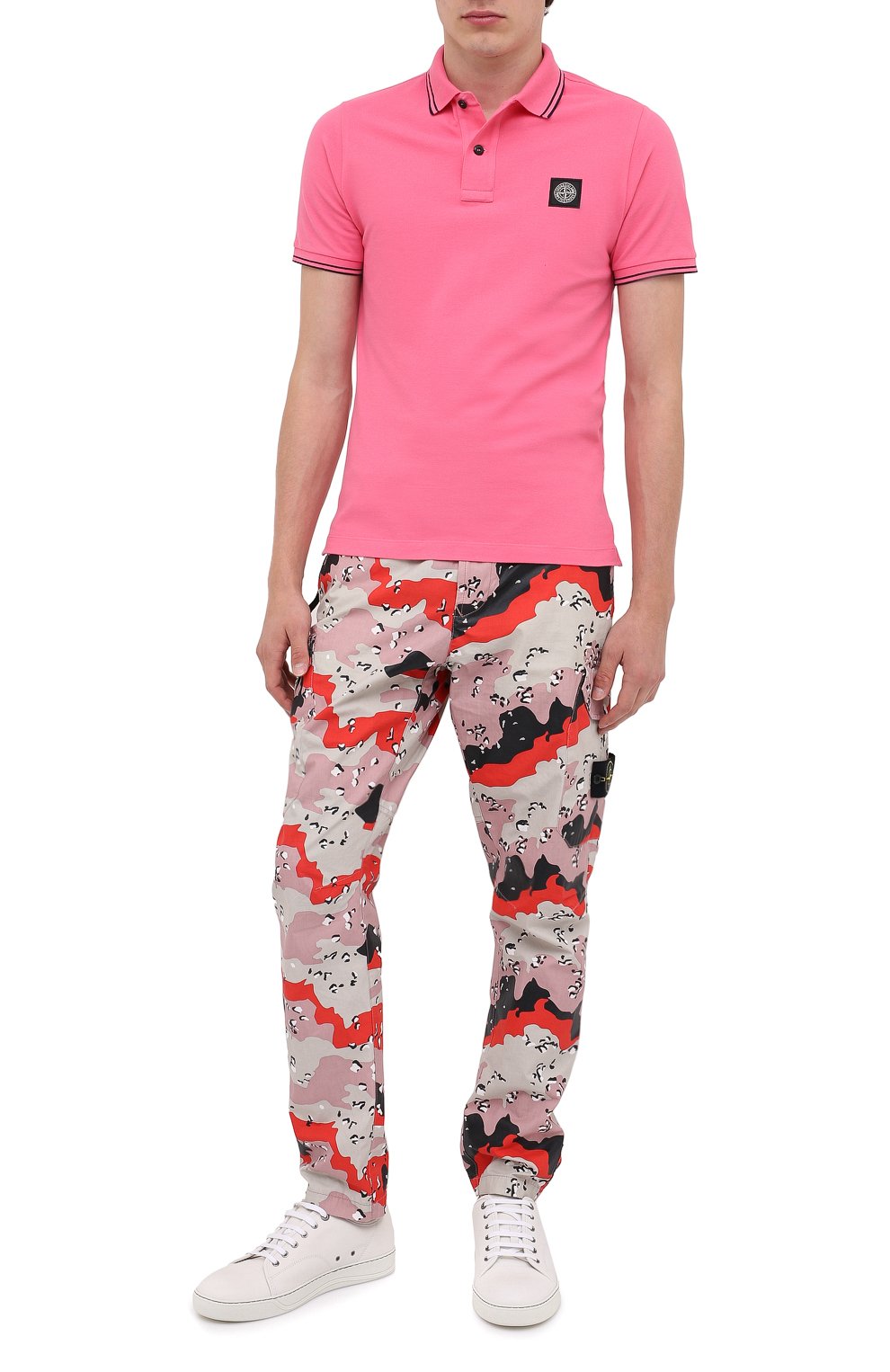 Хлопковое поло STONE ISLAND, арт. 731522S18, фото 2