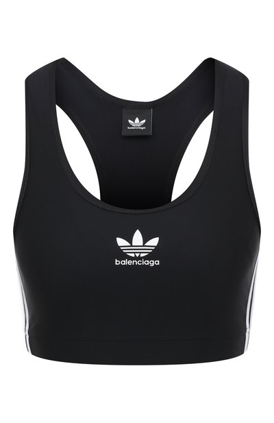 Бра-топ Balenciaga x adidas Balenciaga цвет черный купить в ЦУМ