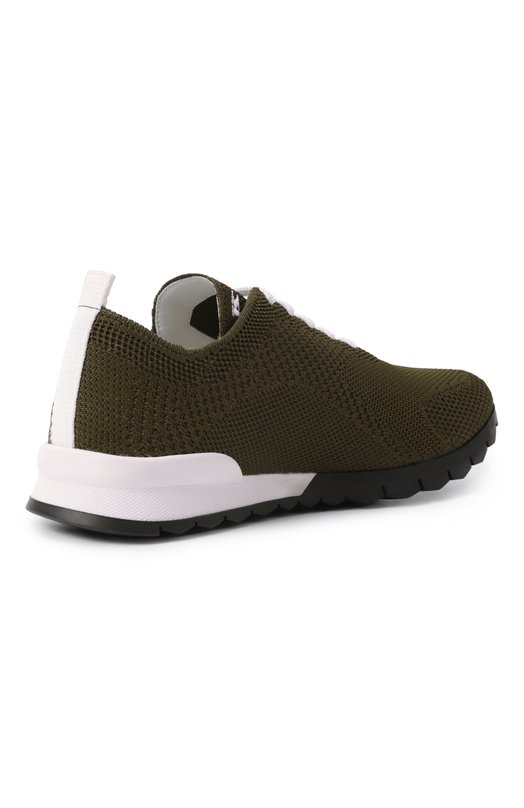 Текстильные кроссовки Kiton USSFITN00809 Хаки  USSFITN00809 Фото 5