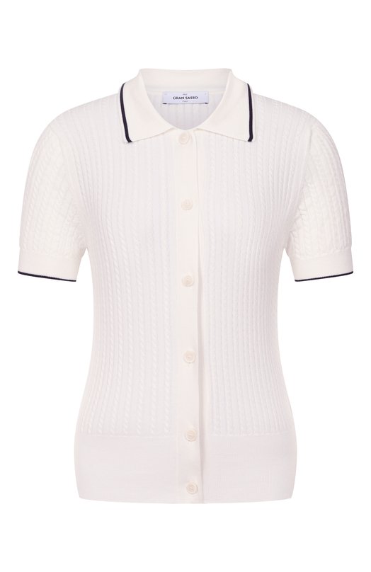 Хлопковый кардиган Gran Sasso 57225/14025 Белый 57225/14025