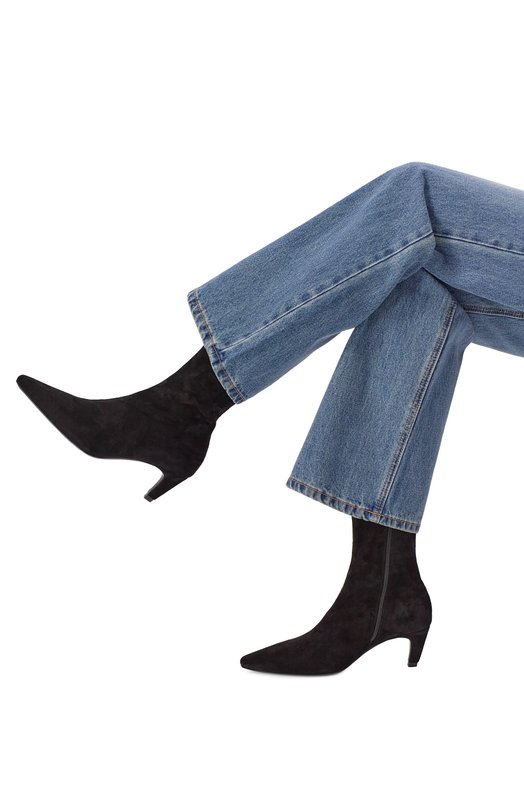 Замшевые ботильоны Cave 40 Jude CAVE ANKLE B00T SUEDE Чёрный  CAVE ANKLE B00T SUEDE Фото 2
