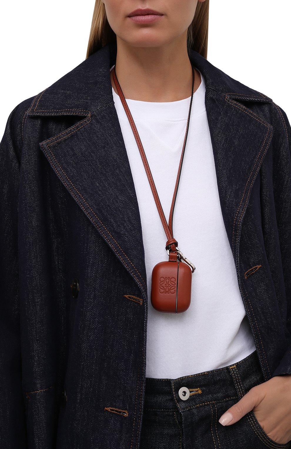 Кожаный чехол для airpods pro LOEWE, арт. C500036X01, фото 2