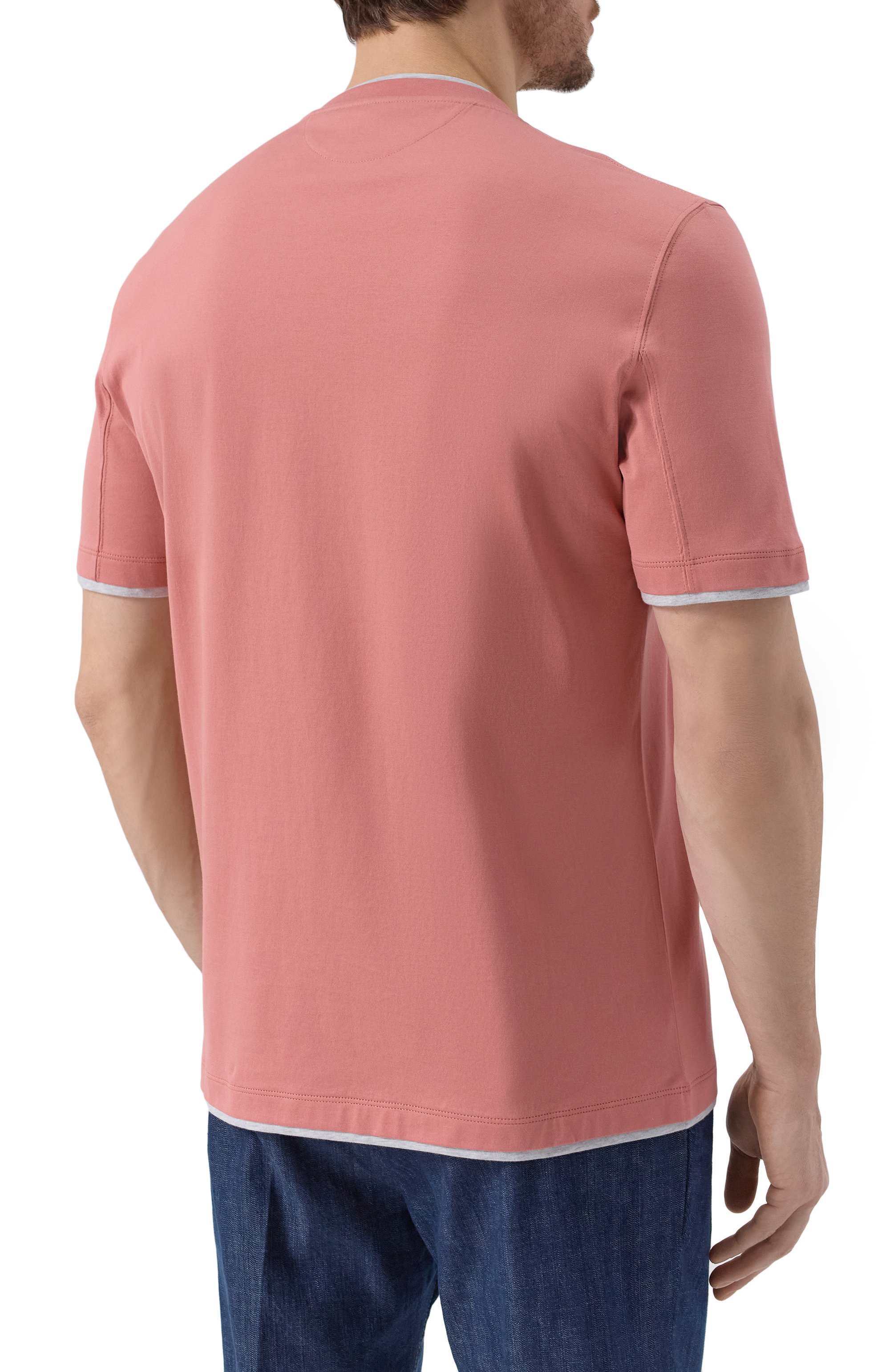 Хлопковая футболка BRUNELLO CUCINELLI, арт. M0B137427, фото 4