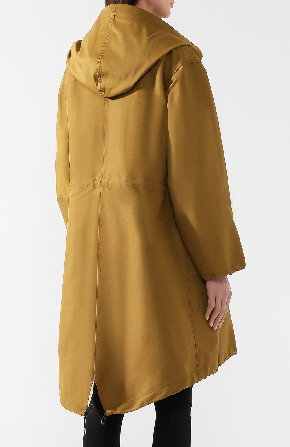 Плащ с капюшоном GOLDEN GOOSE DELUXE BRAND хаки цвета по цене 124000 руб., арт. G34WP095.A1, фото 4 Плащ с капюшоном GOLDEN GOOSE DELUXE BRAND, арт. G34WP095.A1, фото 4