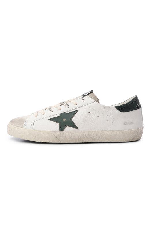 Кожаные кеды Super-Star Golden Goose Deluxe Brand GMF00101.F008113 Белый  GMF00101.F008113 Фото 3