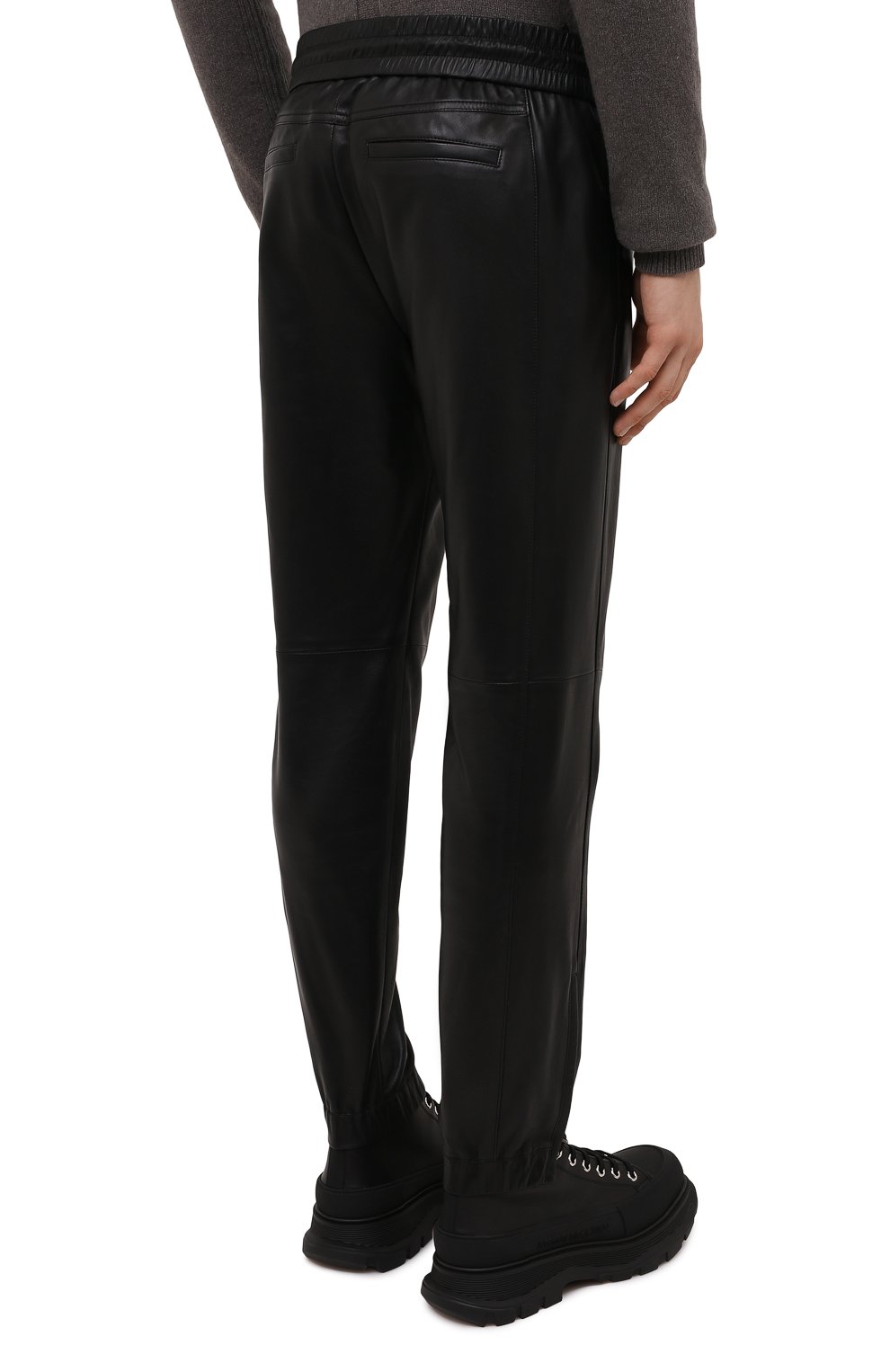 Кожаные джоггеры SAINT LAURENT, арт. 664566/YC2MS, фото 4