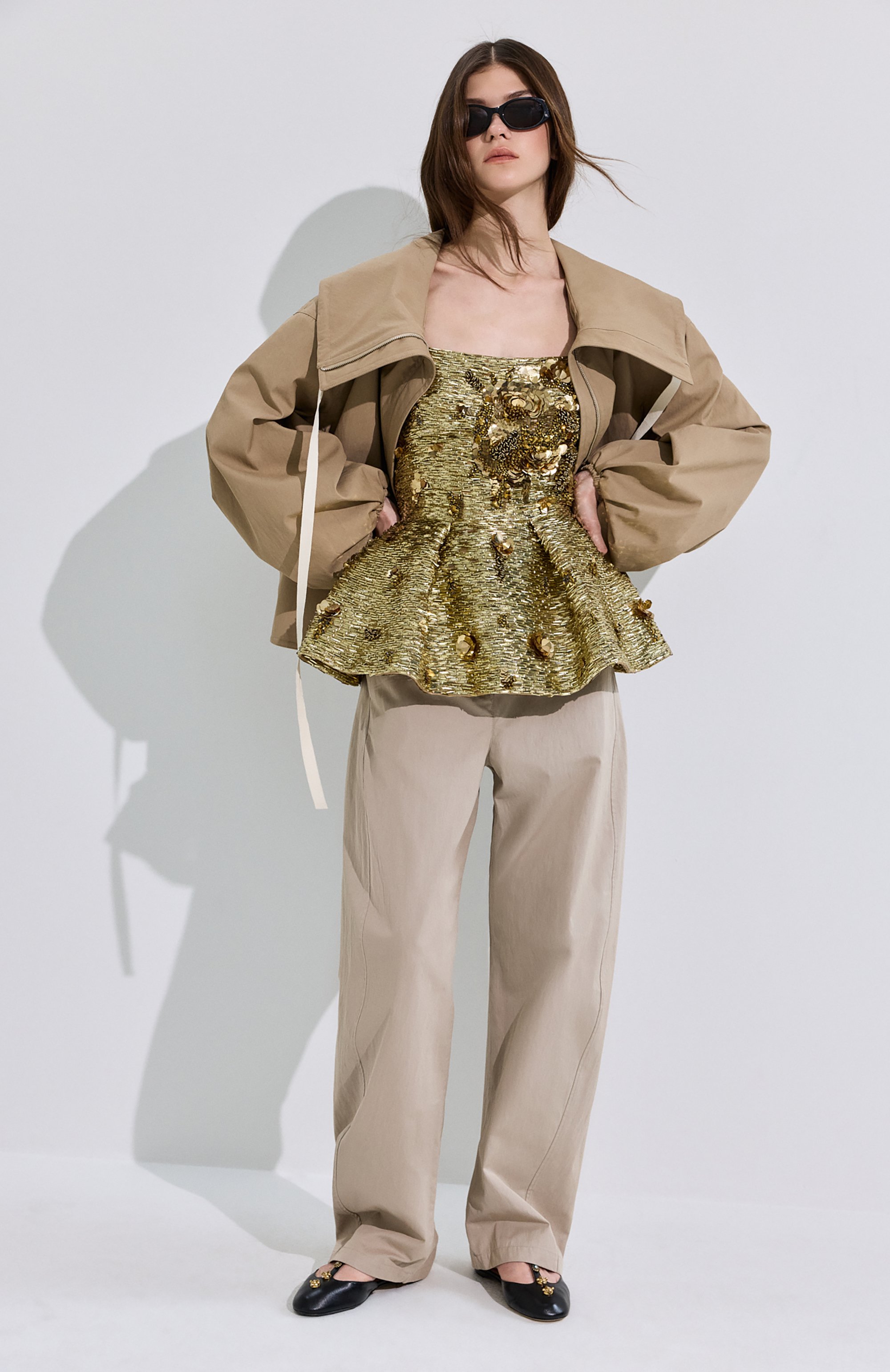 Хлопковые брюки MAGDA BUTRYM, арт. 391426, фото 6