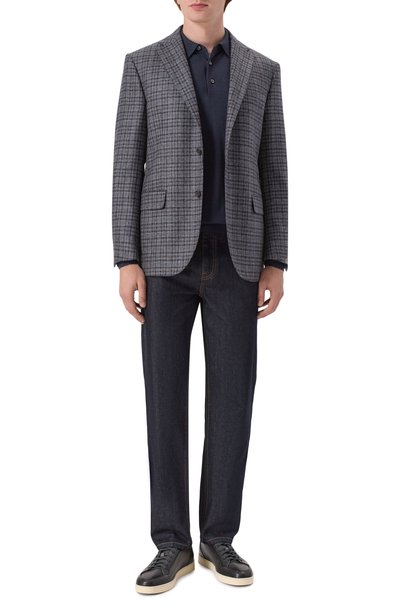 Шерстяной пиджак CORNELIANI темно-синего цвета по цене 127500 руб., арт. 286008/2A16226, фото 2 Шерстяной пиджак CORNELIANI, арт. 286008/2A16226, фото 2