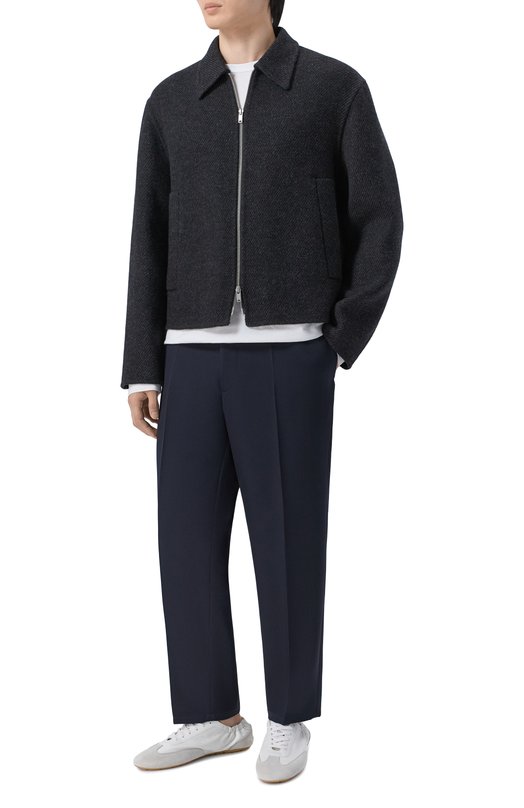 Шерстяные брюки Jil Sander J21KA0011/J40002 Синий  J21KA0011/J40002 Фото 2
