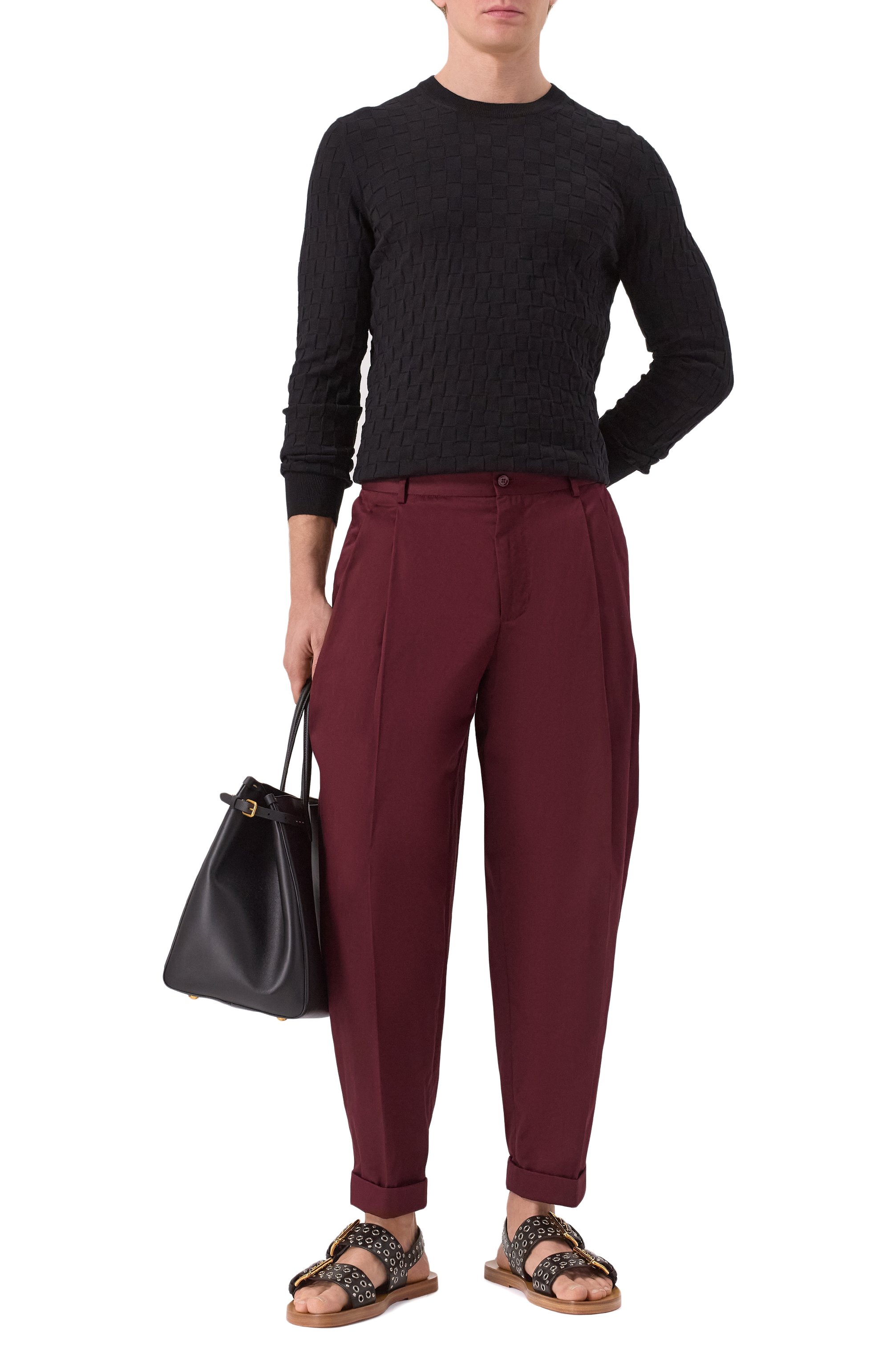 Хлопковые брюки DOLCE & GABBANA, арт. GP10DT/FUFNV, фото 2