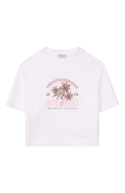 Хлопковая футболка BRUNELLO CUCINELLI, арт. B0T81T486B