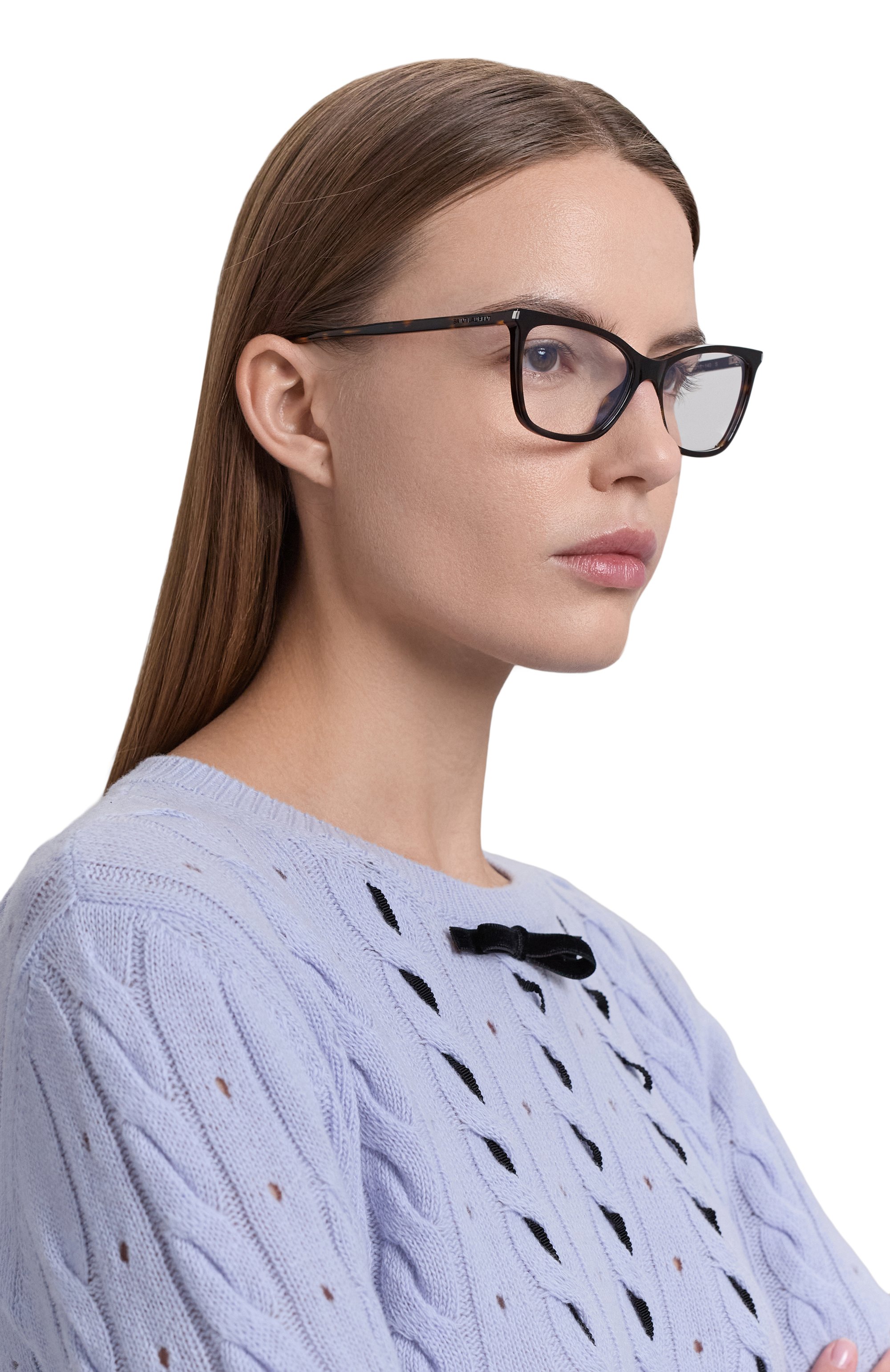 Оправа SAINT LAURENT коричневого цвета по цене 29950 руб., арт. SL 834 002, фото 2 Оправа SAINT LAURENT, арт. SL 834 002, фото 2