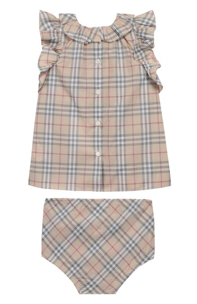 Комплект из хлопкового платья и трусов BURBERRY, арт. 8005338, фото 2
