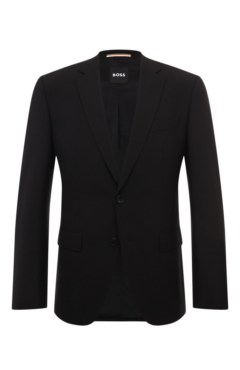 Шерстяной пиджак BOSS черного цвета по цене 52300 руб., арт. 50479994, фото 1 Шерстяной пиджак BOSS, арт. 50479994, фото 1