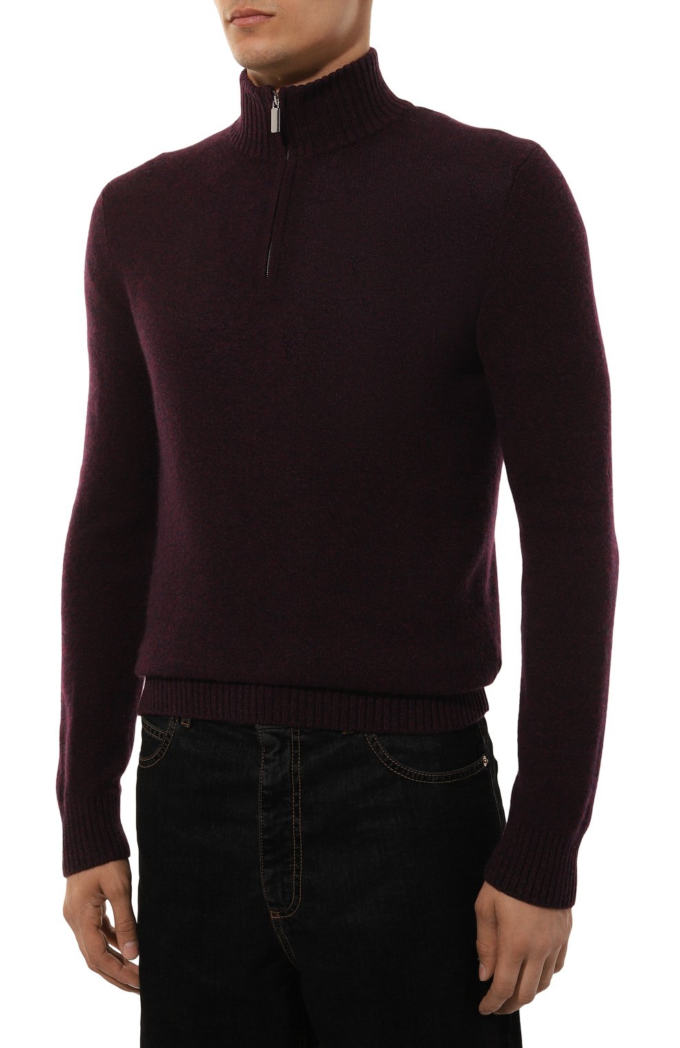 Кашемировый джемпер ANDREA CAMPAGNA бордового цвета по цене 86300 руб., арт. WU25-95501, фото 3 Кашемировый джемпер ANDREA CAMPAGNA, арт. WU25-95501, фото 3