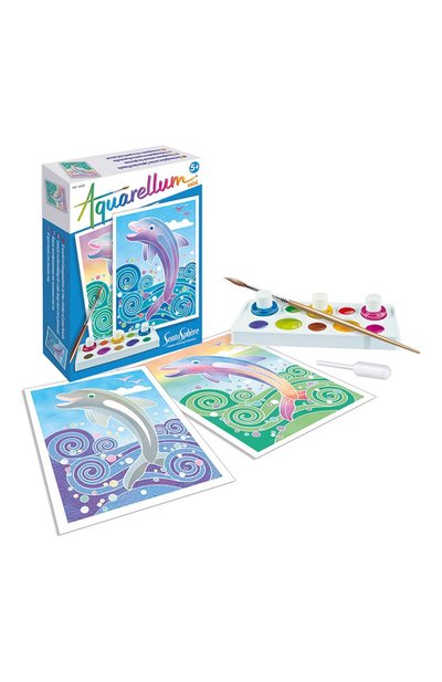 Акварельная мини-раскраска дельфины SENTOSPHERE, арт. 6000