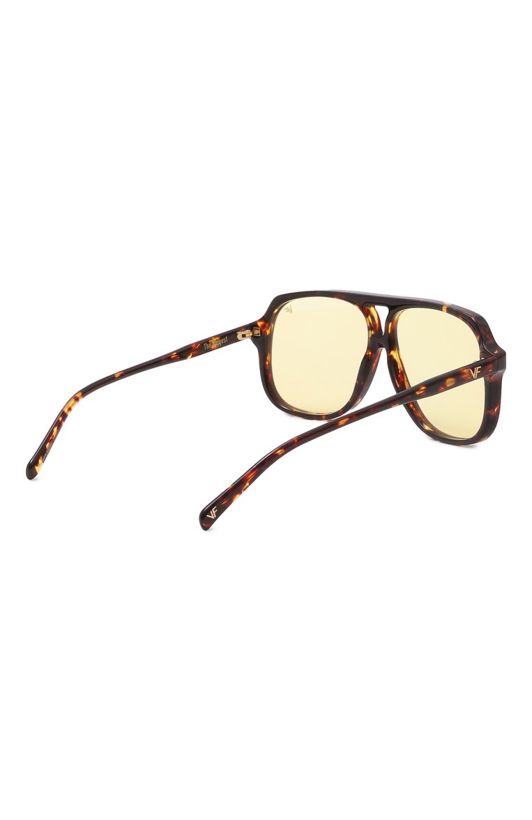 Женские солнцезащитные очки VINTAGE FRAMES желтого цвета, арт. KING SIZE BR0WN T0RT0ISE/YELL0W | Фото 4 (Нос: Не проставлено; Материал: Пластик; Региональные ограничения белый список (Axapta Mercury): Не проставлено; Тип очков: С/з; Кросс-КТ: С/з-унисекс; Очки форма: Авиаторы, Oversized; Оптика Гендер: оптика-унисекс)