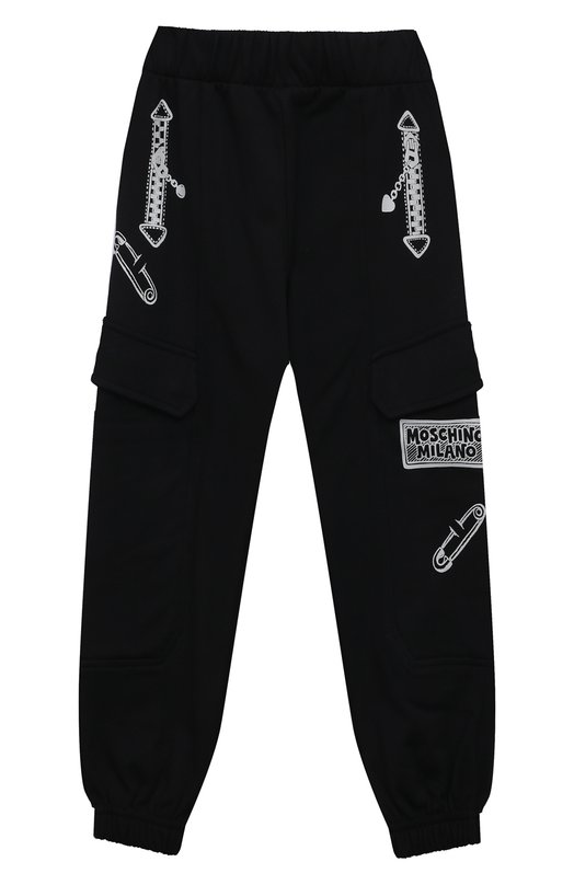 

Хлопковые джоггеры Moschino, Чёрный