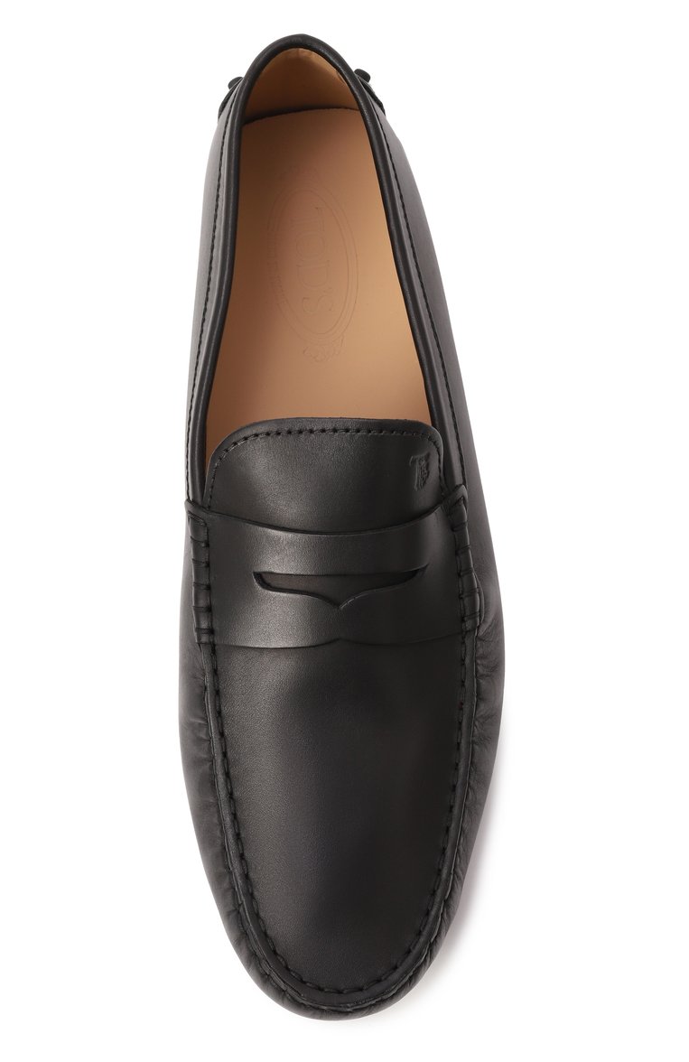 Мужские кожаные мокасины TOD’S черного цвета, арт. XXM64C00640/D90 | Фото 6 (Нос: Не проставлено; Материал внутренний: Натуральная кожа; Материал внешний: Натуральная кожа; Стили: Кэжуэл)