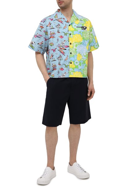 Хлопковая рубашка PRADA, арт. UCS319-1X9D-F078N-182, фото 2