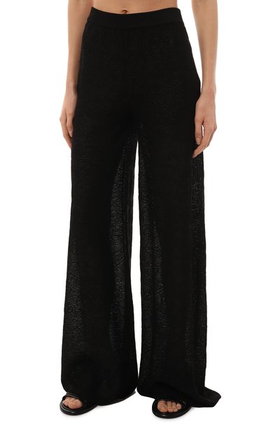 Брюки из вискозы AND THE BRAND черного цвета по цене 39480 руб., арт. S23-P022-1603-900, фото 3 Брюки из вискозы AND THE BRAND, арт. S23-P022-1603-900, фото 3