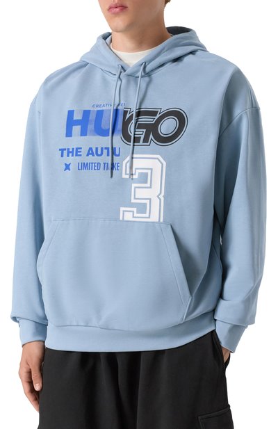 Хлопковое худи HUGO BLUE, арт. 50544196, фото 3