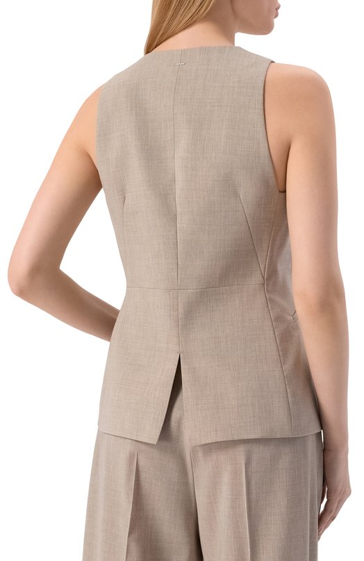 Шерстяной жилет BOSS 50554964 Бежевый  50554964 Фото 4