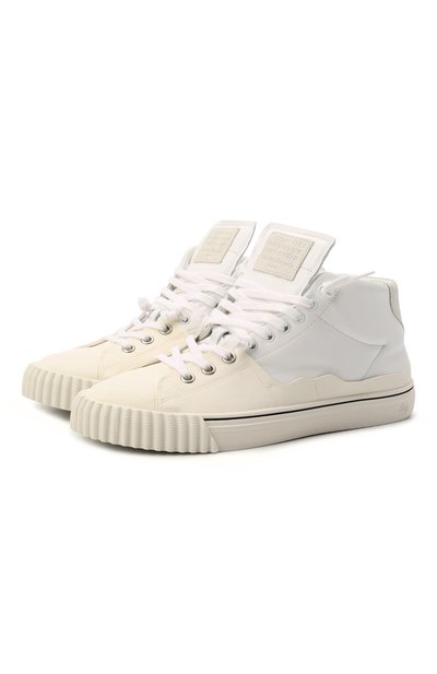 Кожаные кеды evolution MAISON MARGIELA, арт. S97WS0054/P4366, фото 1