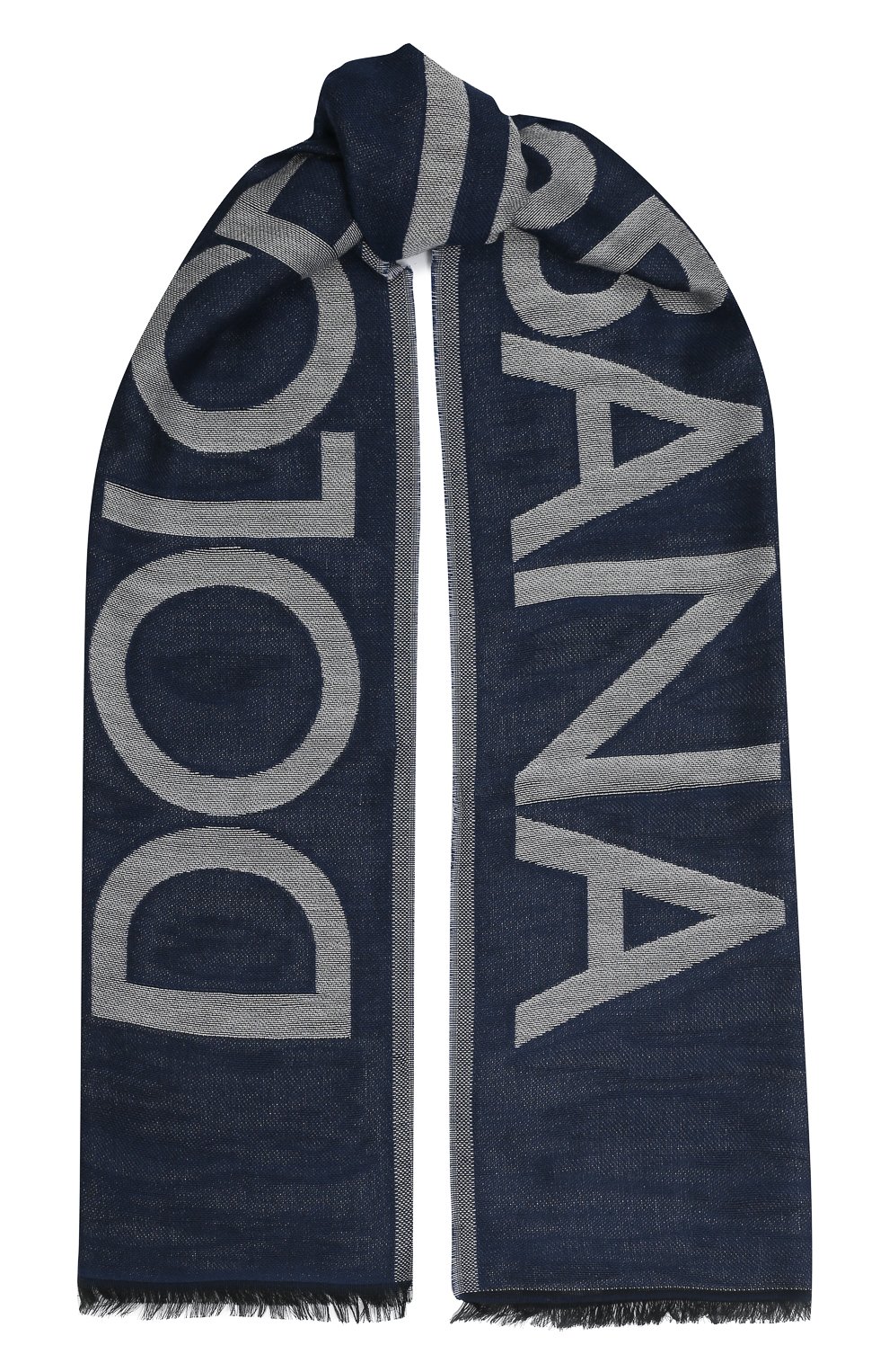 Шарф DOLCE & GABBANA синего цвета по цене 29950 руб., арт. GQ266E/G1JDI, фото 1 Шарф DOLCE & GABBANA, арт. GQ266E/G1JDI, фото 1