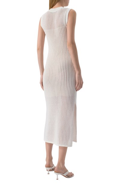 Хлопковое платье PIETRO BRUNELLI белого цвета по цене 31650 руб., арт. AGG005/C00102, фото 4 Хлопковое платье PIETRO BRUNELLI, арт. AGG005/C00102, фото 4