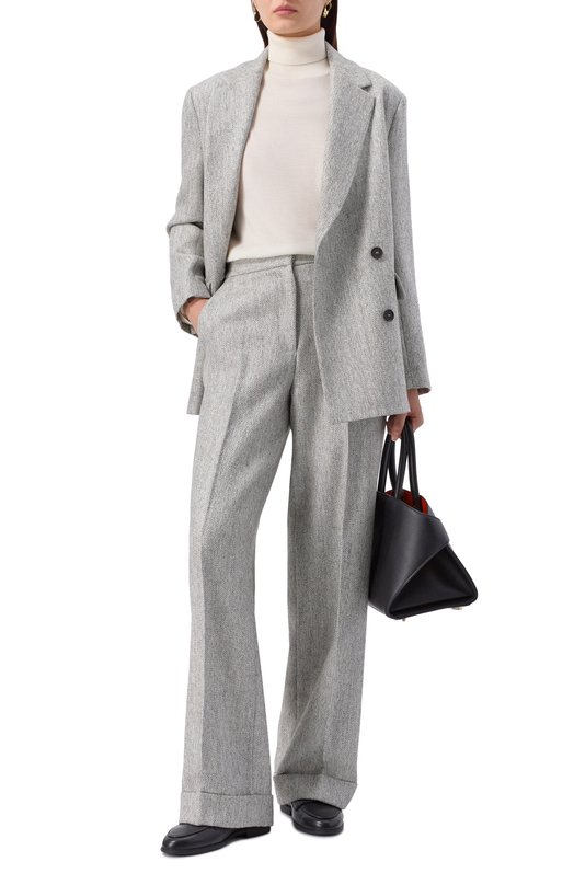 Брюки из шерсти и вискозы Antonelli Firenze M8137P/895C Серый  M8137P/895C Фото 2