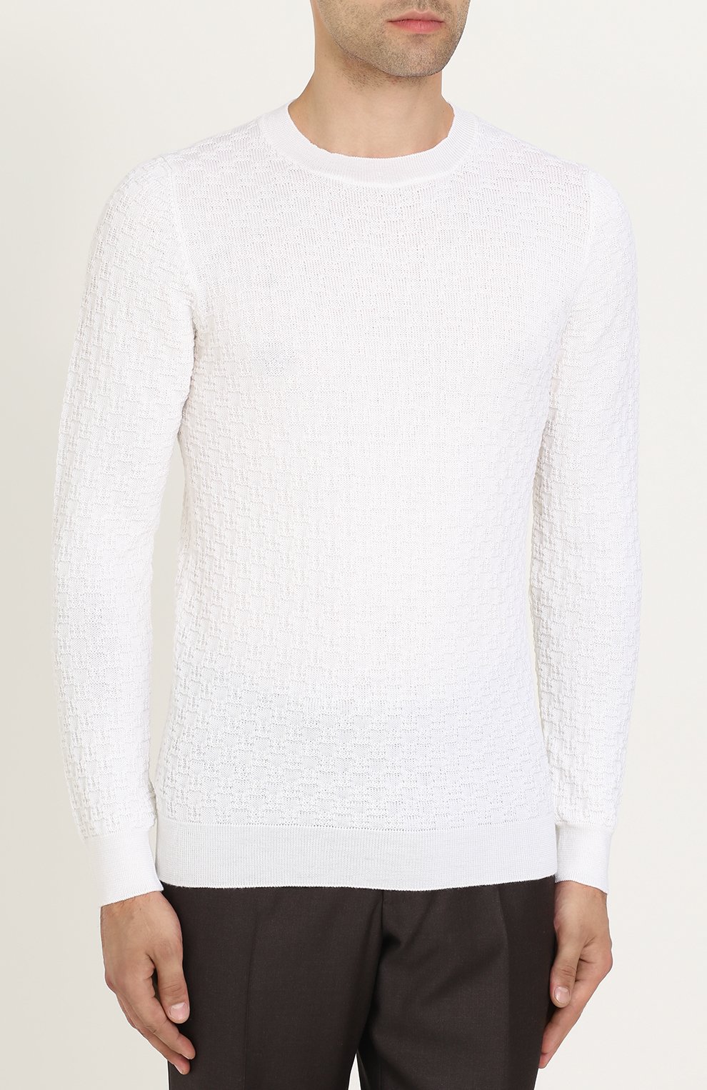 Шерстяной джемпер фактурной вязки FABRIZIO DEL CARLO, арт. CC2054, фото 3