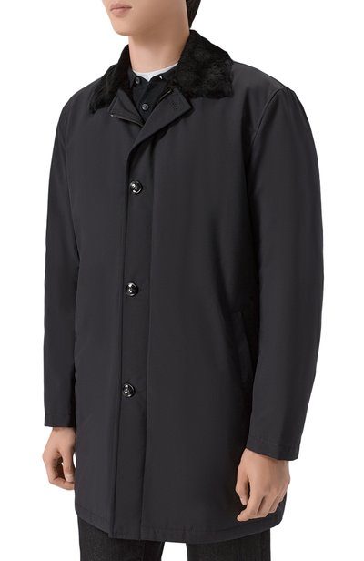 Пальто с подкладкой из ласки KITON, арт. UW2186AV0402L, фото 3