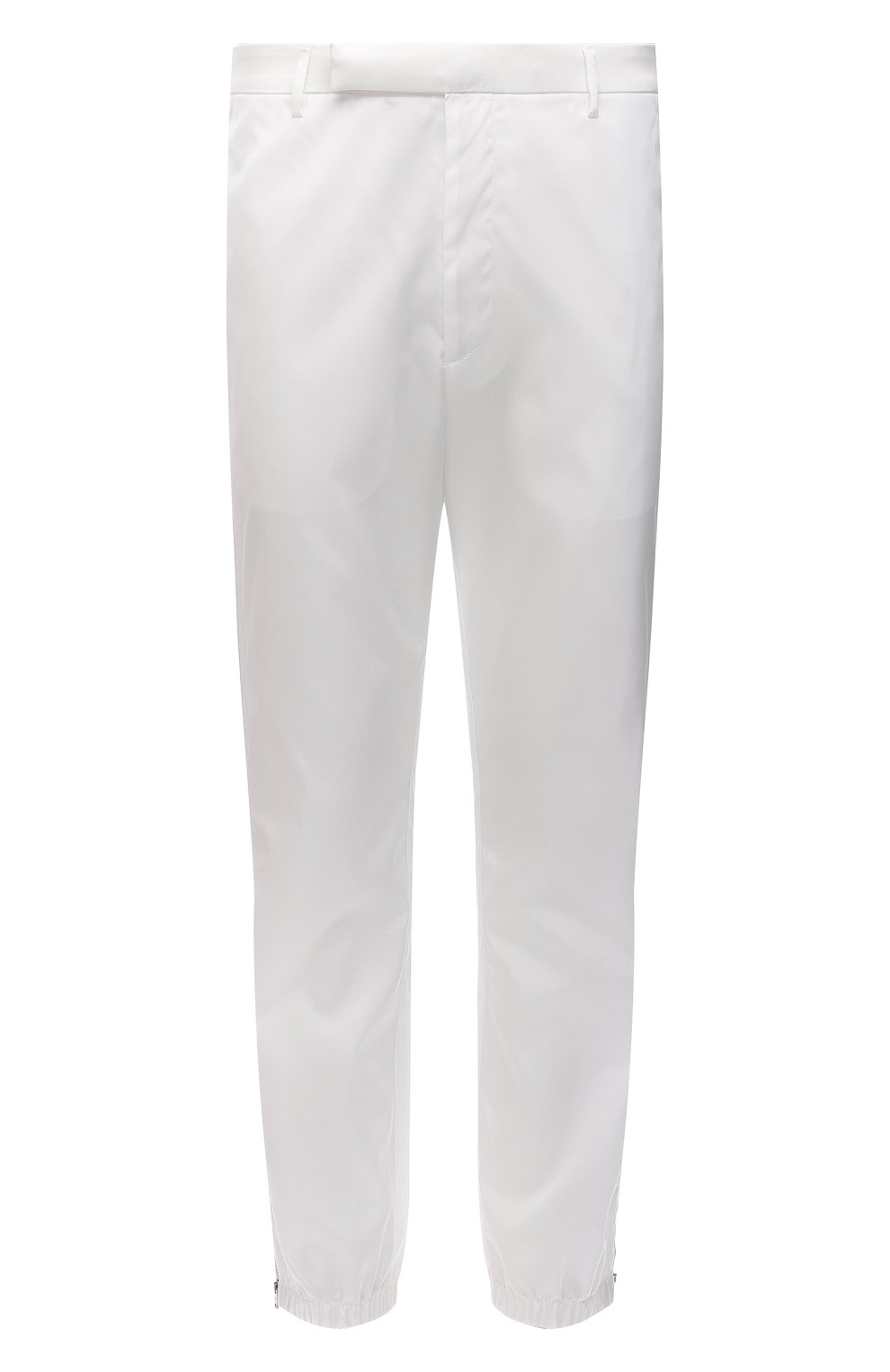 Джоггеры PRADA белого цвета по цене 125000 руб., арт. SPH109-1WQ8-F0009-211, фото 1 Джоггеры PRADA, арт. SPH109-1WQ8-F0009-211, фото 1