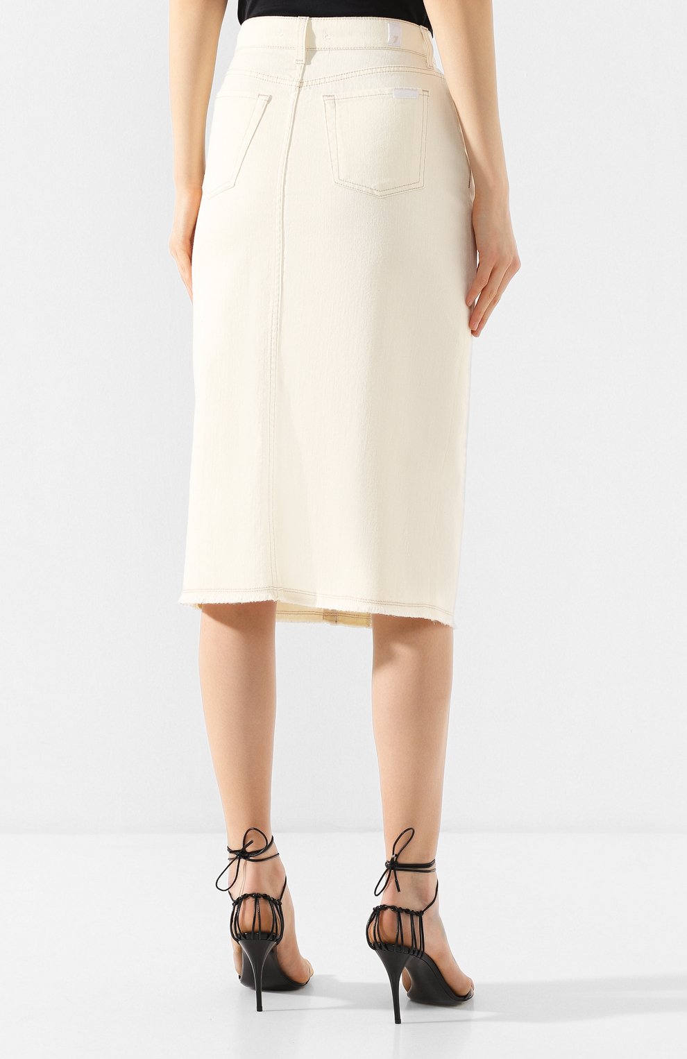Джинсовая юбка 7 FOR ALL MANKIND, арт. JSQFV520VN, фото 4
