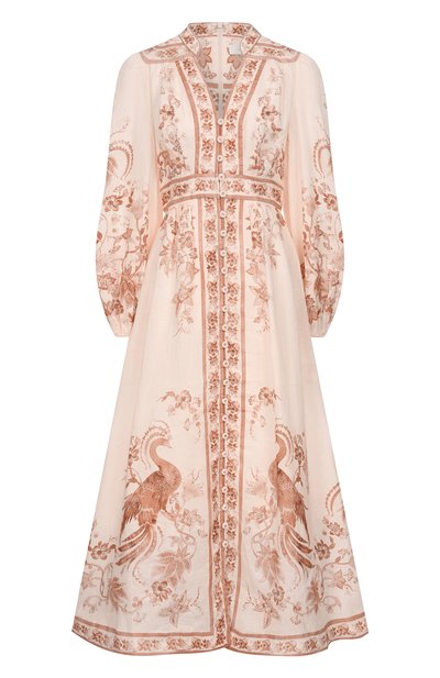 Женское льняное платье ZIMMERMANN, арт. 3501DSS262
