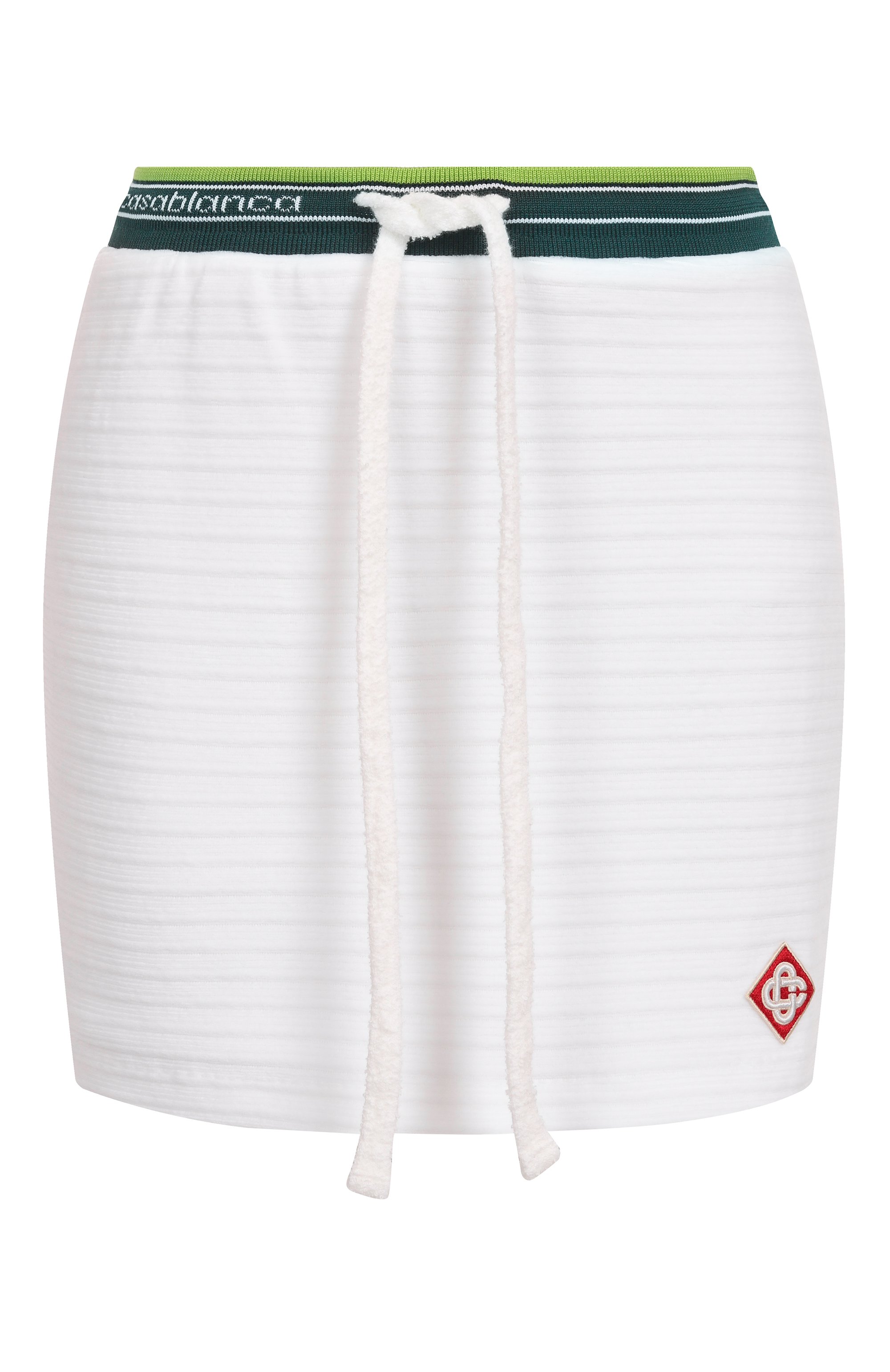 Хлопковая юбка CASABLANCA белого цвета по цене 51900 руб., арт. WS25-SK-144-01, фото 1 Хлопковая юбка CASABLANCA, арт. WS25-SK-144-01, фото 1