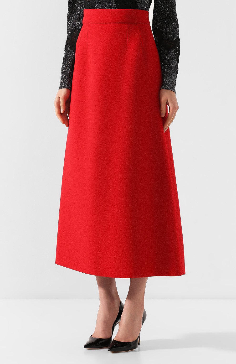 Шерстяная юбка DOLCE & GABBANA красного цвета по цене 85700 руб., арт. F4B05T/FU2TS, фото 3 Шерстяная юбка DOLCE & GABBANA, арт. F4B05T/FU2TS, фото 3