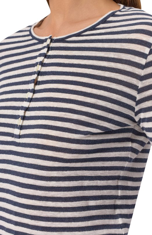 Лонгслив изо льна и хлопка Gran Sasso 60289/87272 Синий  60289/87272 Фото 5