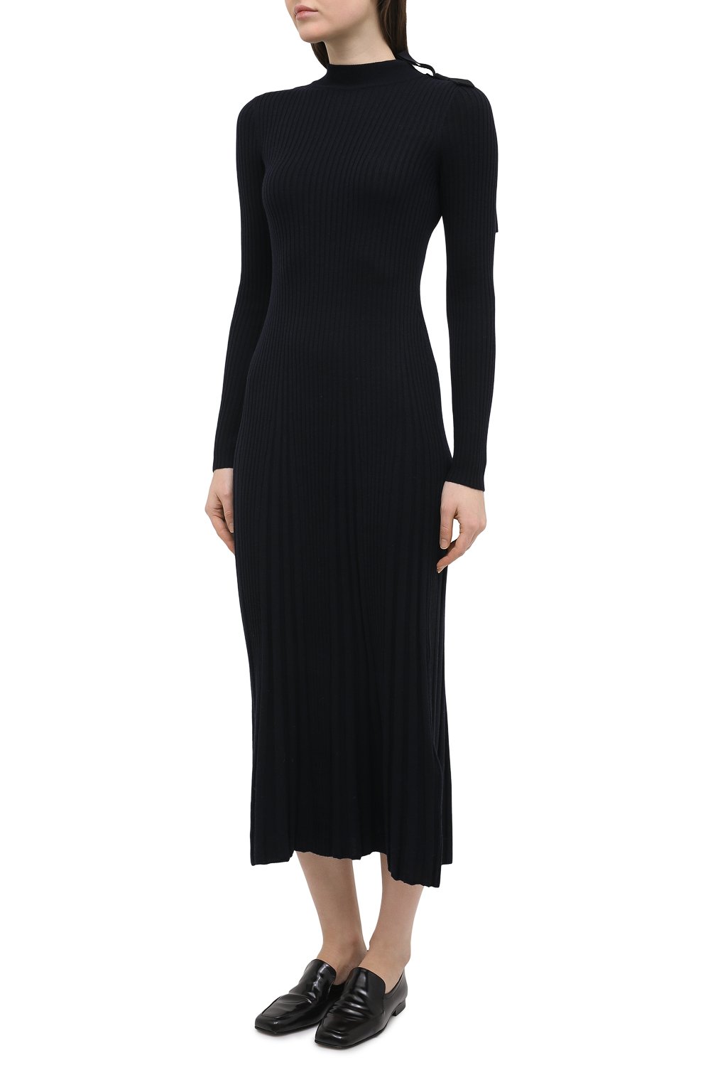 Шерстяное платье REDVALENTINO темно-синего цвета по цене 99500 руб., арт. VR3KD01U/5P6, фото 3 Шерстяное платье REDVALENTINO, арт. VR3KD01U/5P6, фото 3