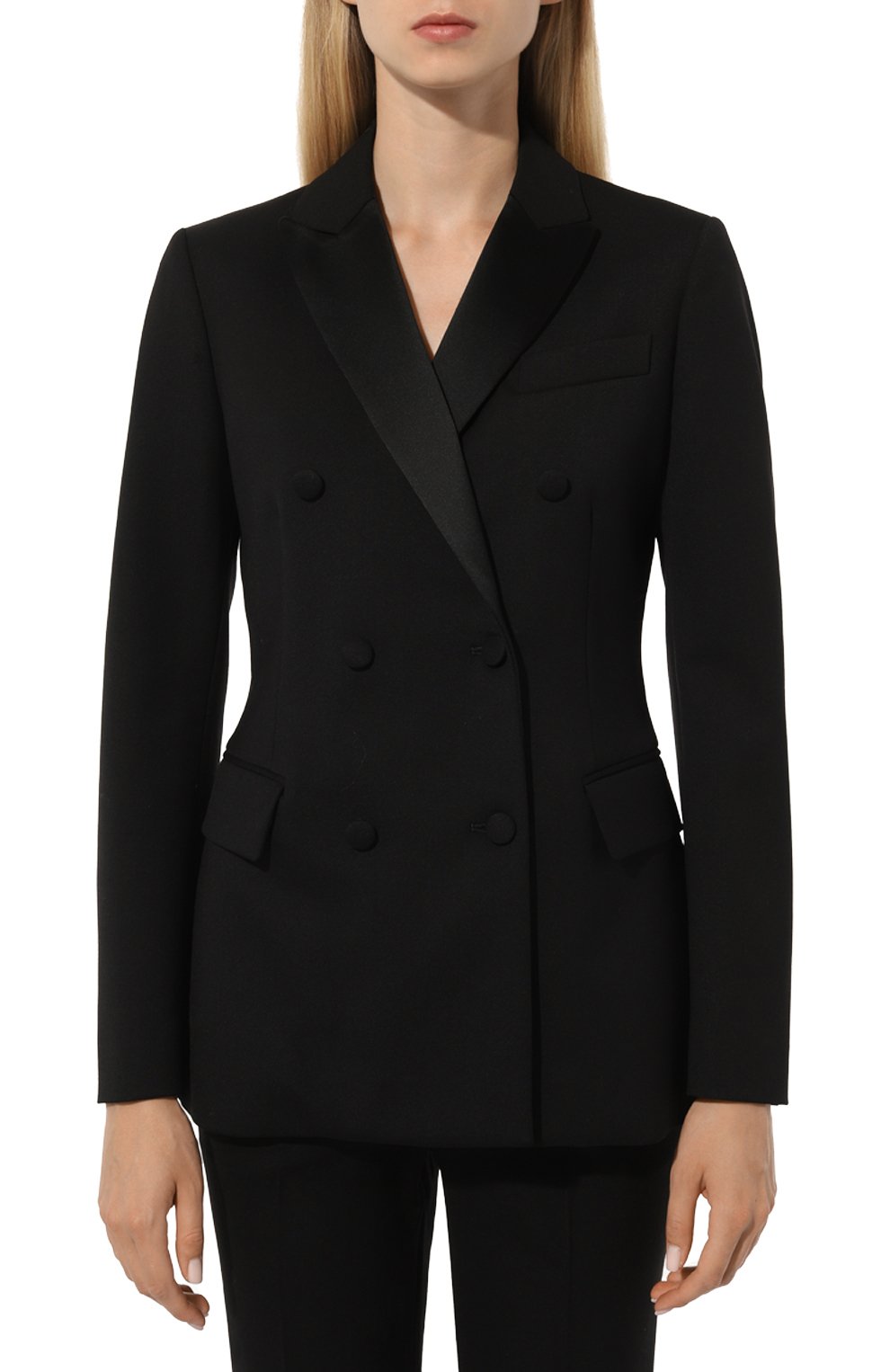 Шерстяной жакет P.A.R.O.S.H. черного цвета по цене 83950 руб., арт. D420067, фото 3 Шерстяной жакет P.A.R.O.S.H., арт. D420067, фото 3